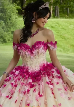 Sweet Sixteen|Plus Sized Quince Dresses^Vizcaya Quinceanera 60191 Cherry Blossom