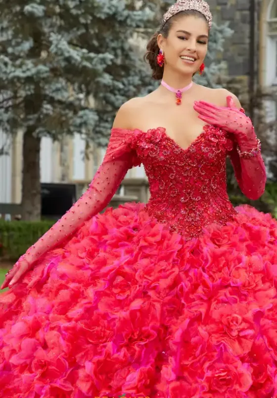 Quince Dresses With Sleeves|Plus Sized Quince Dresses^Vizcaya Quinceanera 34081