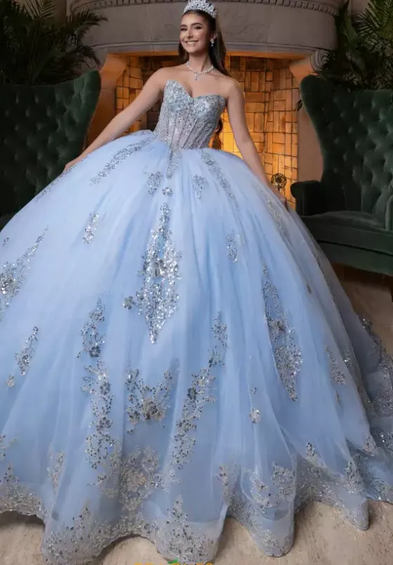 Quince Dresses With Sleeves|Plus Sized Quince Dresses^Vizcaya Quinceanera 4080004