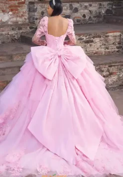 Quince Dresses With Sleeves|Plus Sized Quince Dresses^Vizcaya Quinceanera 89558