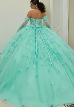 Sweet Sixteen|Quince Dresses With Sleeves^Vizcaya Quinceanera 60203