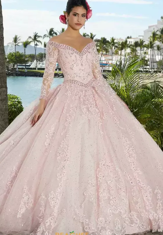 Quince Dresses With Sleeves|Plus Sized Quince Dresses^Vizcaya Quinceanera 89360