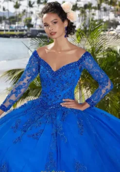 Quince Dresses With Sleeves|Plus Sized Quince Dresses^Vizcaya Quinceanera 89360