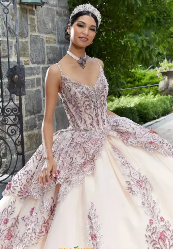 Plus Sized Quince Dresses|Sweet Sixteen^Vizcaya Quinceanera 89338 Sugarplum