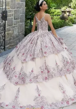 Plus Sized Quince Dresses|Sweet Sixteen^Vizcaya Quinceanera 89338 Sugarplum