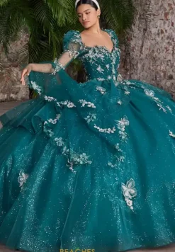 Quince Dresses With Sleeves|Plus Sized Quince Dresses^Vizcaya Quinceanera 89548