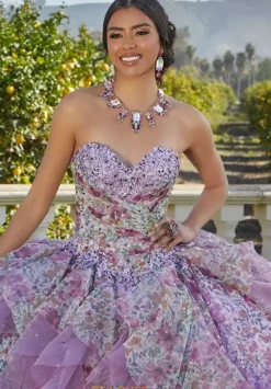 Sweet Sixteen|Quince Dresses With Sleeves^Vizcaya Quinceanera 89423