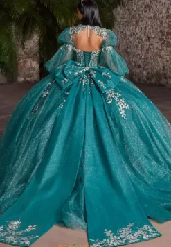 Sweet Sixteen|Quince Dresses With Sleeves^Vizcaya Quinceanera 89563