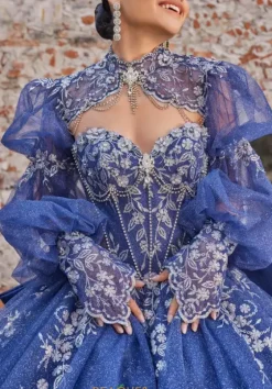 Sweet Sixteen|Quince Dresses With Sleeves^Vizcaya Quinceanera 89563