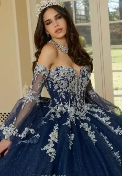 Sweet Sixteen|Quince Dresses With Sleeves^Vizcaya Quinceanera 34112