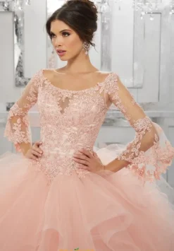 Quince Dresses With Sleeves|Plus Sized Quince Dresses^Vizcaya Quinceanera 89153