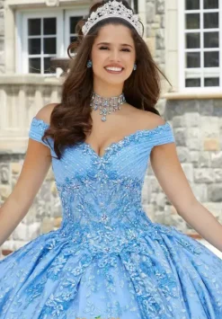 Sweet Sixteen|Quince Dresses With Sleeves^Vizcaya Quinceanera 89411
