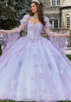 Sweet Sixteen|Quince Dresses With Sleeves^Vizcaya Quinceanera 60174