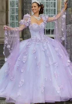 Sweet Sixteen|Quince Dresses With Sleeves^Vizcaya Quinceanera 60174